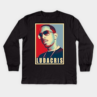 Ludacriss Legacy Elevate Your Style with Exclusive Singer T-Shirts, Where Hip-Hop Meets Fashion Kids Long Sleeve T-Shirt